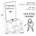 FixtureDisplays® Plexiglass acrylic suggestion box, 7.5